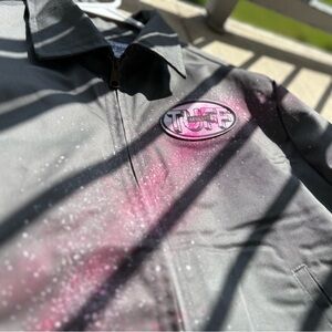 Greay and Pink Mechanic Jacket